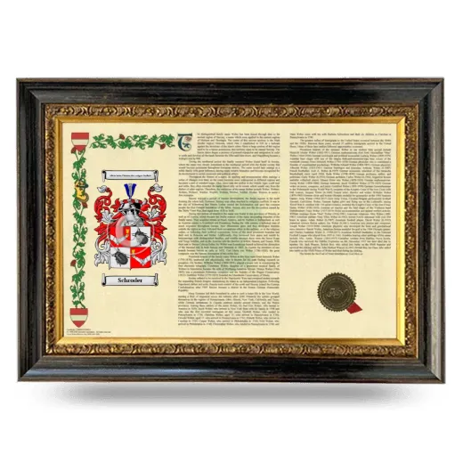 Schroder Armorial Landscape Framed - Heirloom