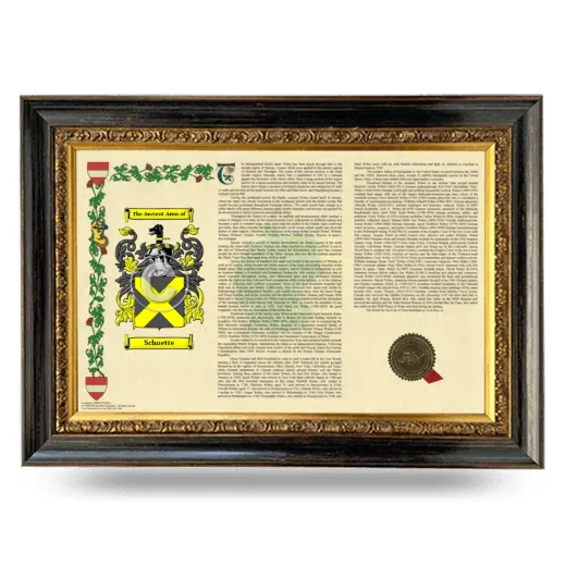 Schuette Armorial Landscape Framed - Heirloom