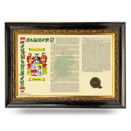 Schumaker Armorial Landscape Framed - Heirloom