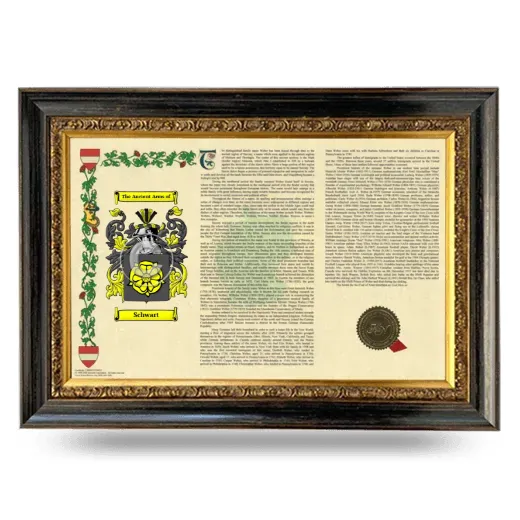 Schwart Armorial Landscape Framed - Heirloom