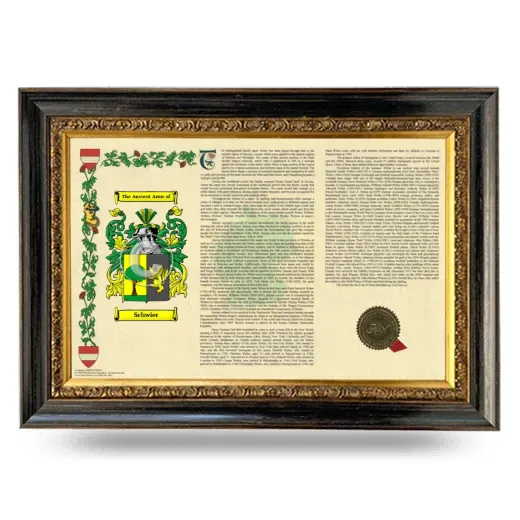 Schwier Armorial Landscape Framed - Heirloom