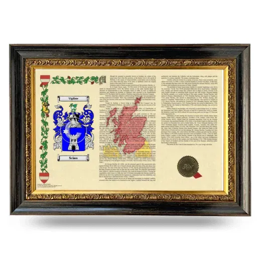 Scian Armorial Landscape Framed - Heirloom