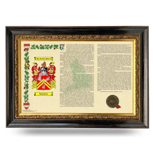 Scranton Armorial Landscape Framed - Heirloom