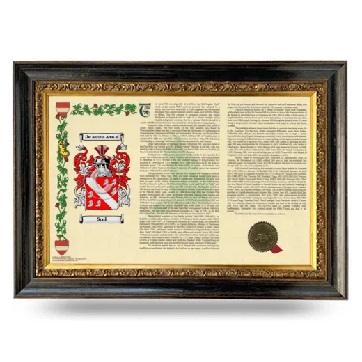 Scul Armorial Landscape Framed - Heirloom