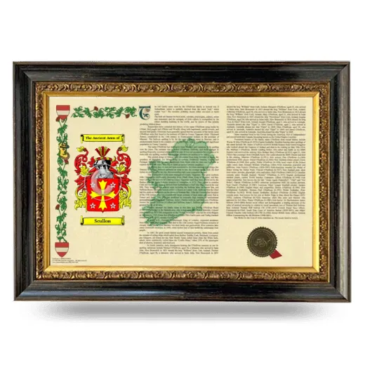 Scullon Armorial Landscape Framed - Heirloom