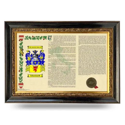 Sebastianelli Armorial Landscape Framed - Heirloom