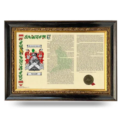 Seewald Armorial Landscape Framed - Heirloom