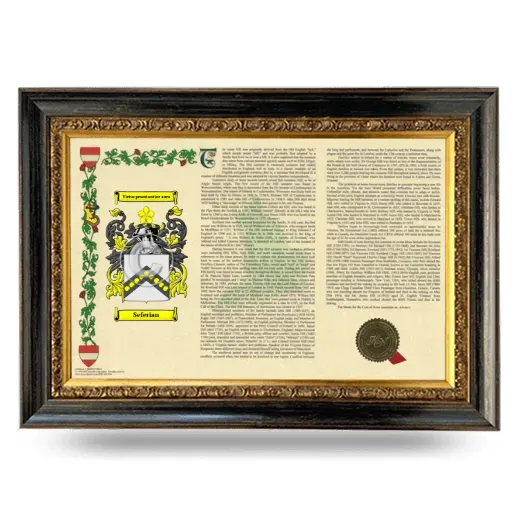 Seferian Armorial Landscape Framed - Heirloom