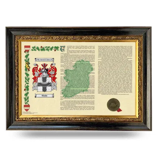 Shain Armorial Landscape Framed - Heirloom