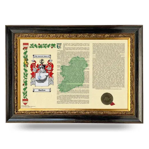 Shallow Armorial Landscape Framed - Heirloom