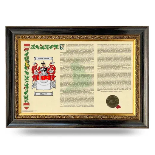 Shapert Armorial Landscape Framed - Heirloom