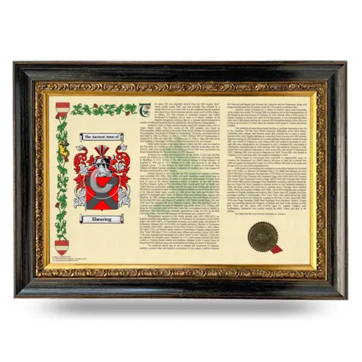 Shearing Armorial Landscape Framed - Heirloom