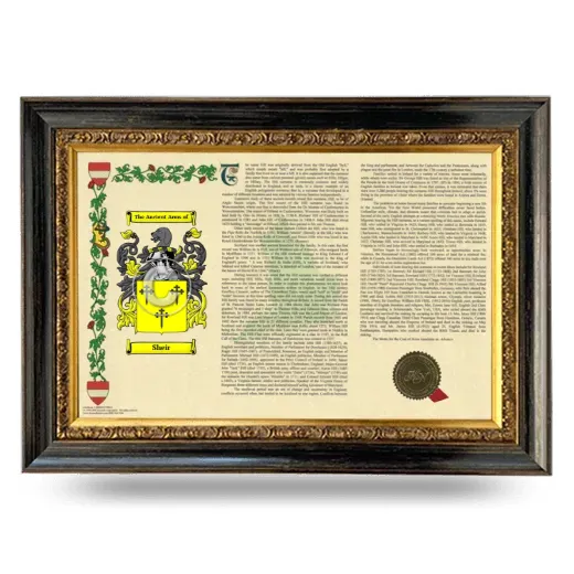 Sheir Armorial Landscape Framed - Heirloom