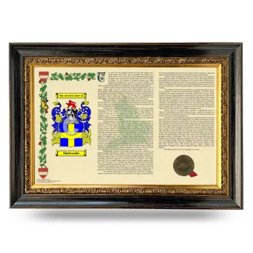 Sheltombe Armorial Landscape Framed - Heirloom
