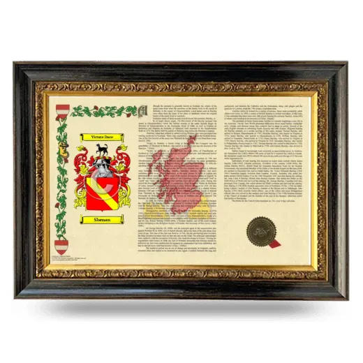 Shenan Armorial Landscape Framed - Heirloom