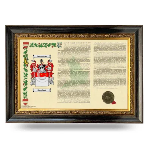 Shephard Armorial Landscape Framed - Heirloom