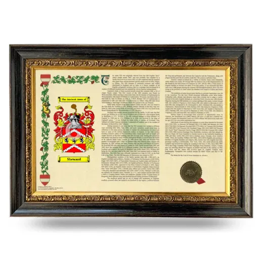 Sheward Armorial Landscape Framed - Heirloom