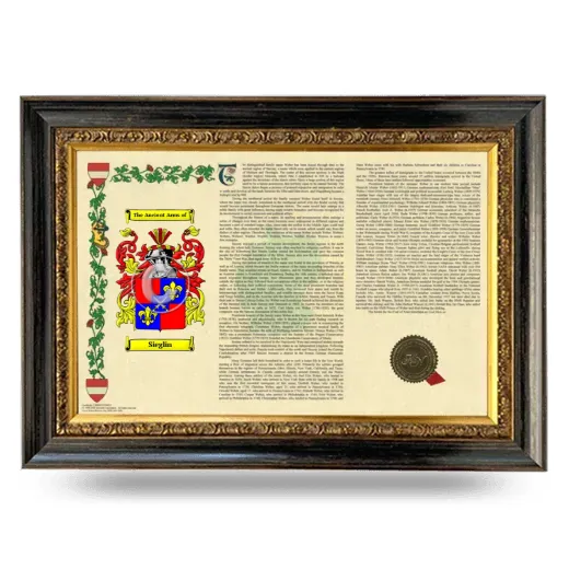 Sieglin Armorial Landscape Framed - Heirloom