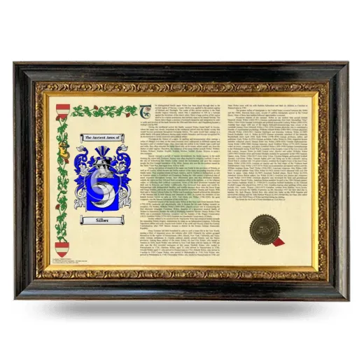 Silber Armorial Landscape Framed - Heirloom
