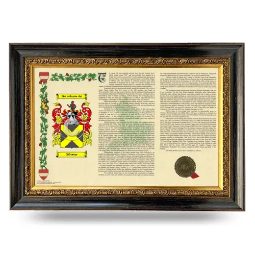 Silvene Armorial Landscape Framed - Heirloom