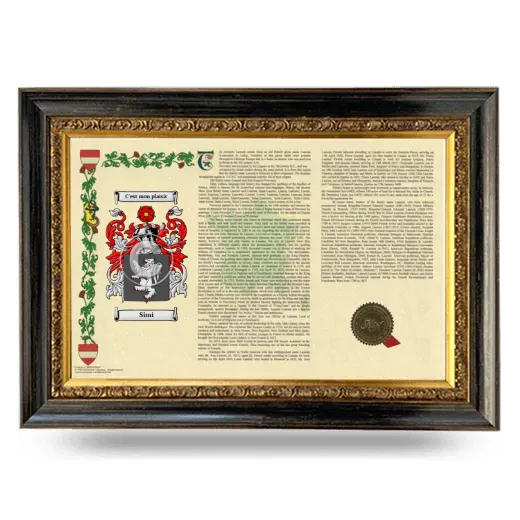 Simi Armorial Landscape Framed - Heirloom