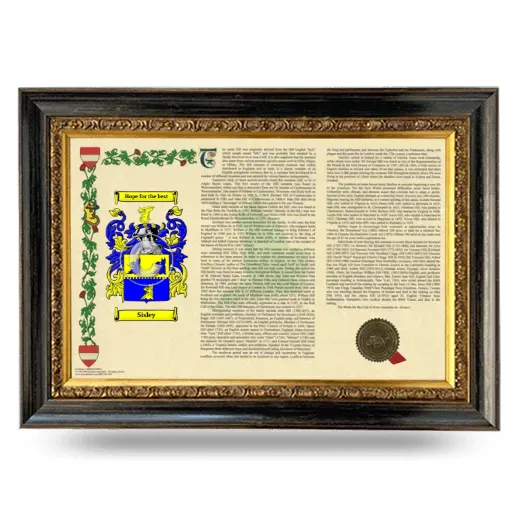 Sisley Armorial Landscape Framed - Heirloom