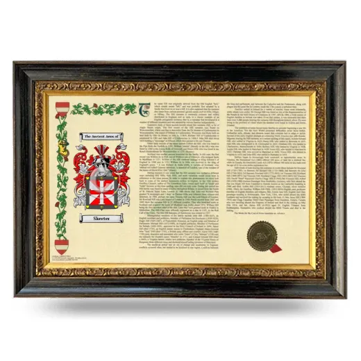 Skeeter Armorial Landscape Framed - Heirloom