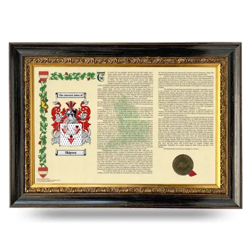Skipsey Armorial Landscape Framed - Heirloom