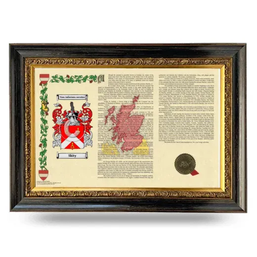 Skity Armorial Landscape Framed - Heirloom