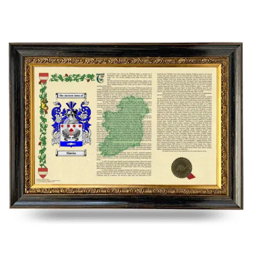 Slavin Armorial Landscape Framed - Heirloom