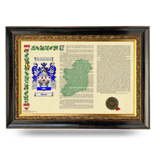 Slevan Armorial Landscape Framed - Heirloom