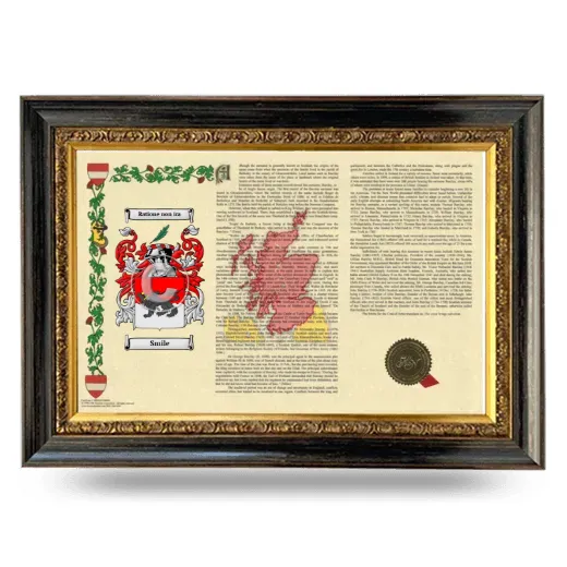 Smile Armorial Landscape Framed - Heirloom