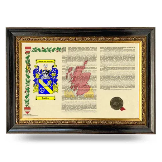 Smiley Armorial Landscape Framed - Heirloom
