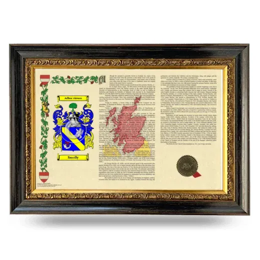 Smolly Armorial Landscape Framed - Heirloom