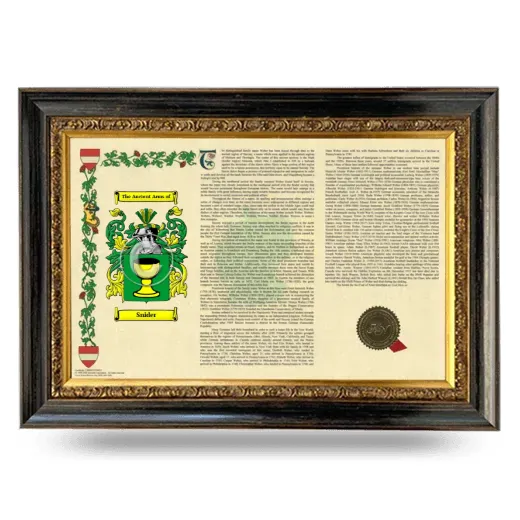 Snider Armorial Landscape Framed - Heirloom