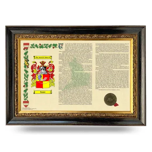 Soare Armorial Landscape Framed - Heirloom