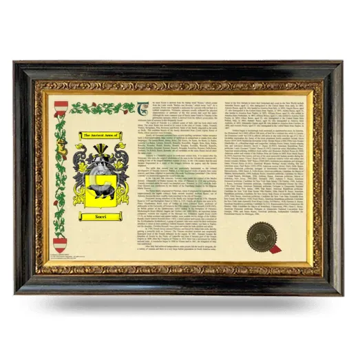 Socci Armorial Landscape Framed - Heirloom