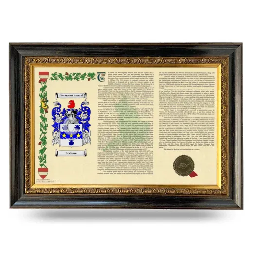 Sodane Armorial Landscape Framed - Heirloom