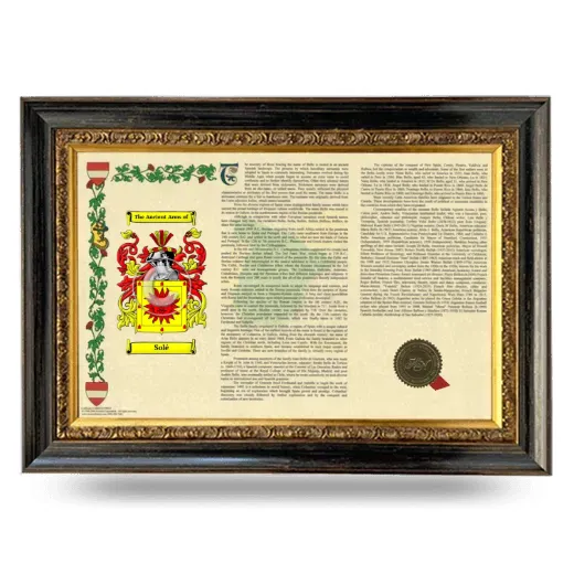 Solé Armorial Landscape Framed - Heirloom