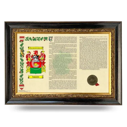 Sommier Armorial Landscape Framed - Heirloom
