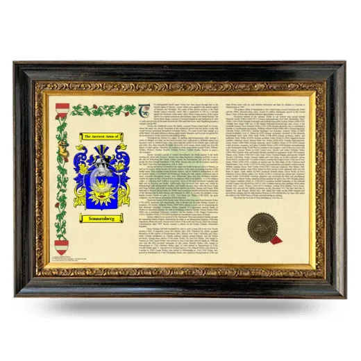 Sonnenberg Armorial Landscape Framed - Heirloom