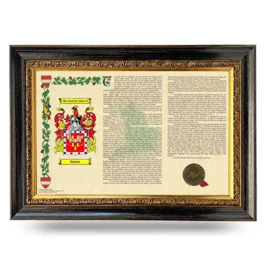 Sorter Armorial Landscape Framed - Heirloom