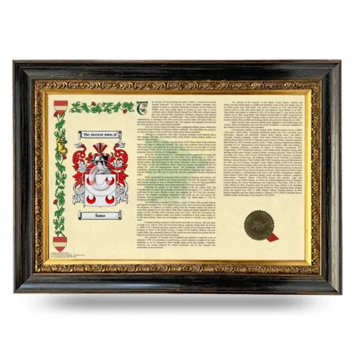 Soso Armorial Landscape Framed - Heirloom