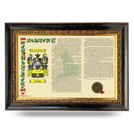 Souning Armorial Landscape Framed - Heirloom