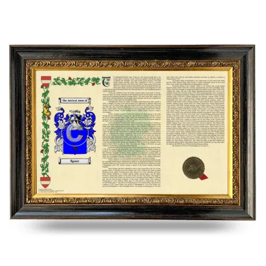 Sparr Armorial Landscape Framed - Heirloom