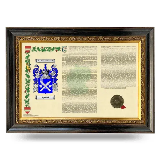 Speidel Armorial Landscape Framed - Heirloom