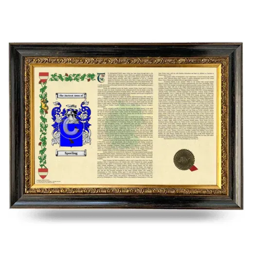 Sperling Armorial Landscape Framed - Heirloom