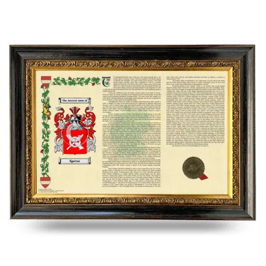 Speter Armorial Landscape Framed - Heirloom