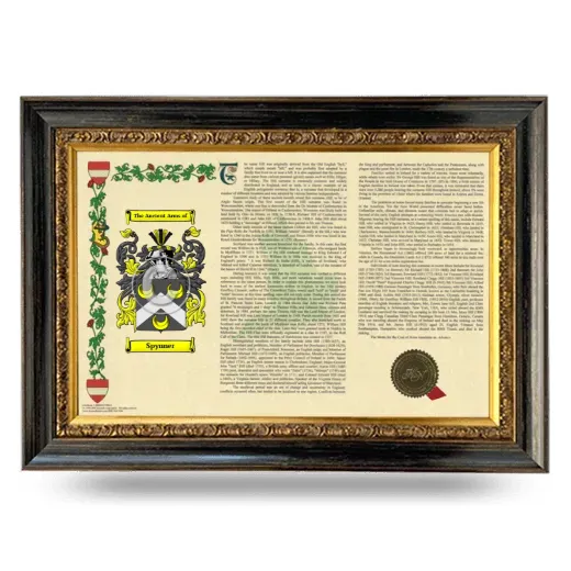 Spynner Armorial Landscape Framed - Heirloom