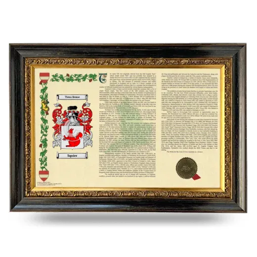 Squier Armorial Landscape Framed - Heirloom